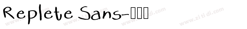 Replete Sans字体转换
